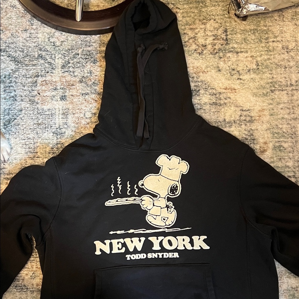 Todd Snyder Black New York Chef Graphic Hoodie